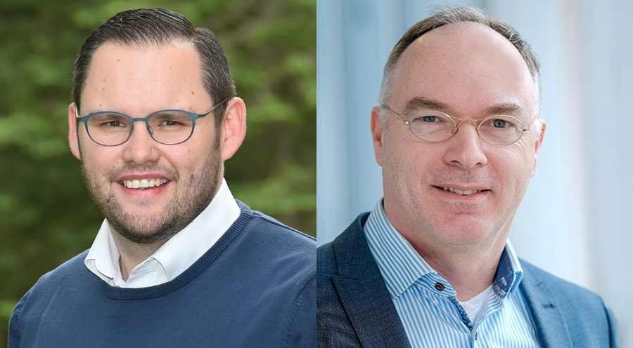 Pfarrer Gregor Bloch (li.) und Oberkirchenrat Karl Friedrich Ulrichs bewerben sich um das Amt des Landessuperintendenten. 