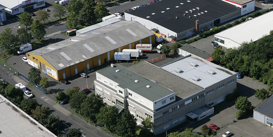 Das Gebäude des Brunnen-Verlag aus der Vogelperspektive. Foto: Brunnen-Verlag