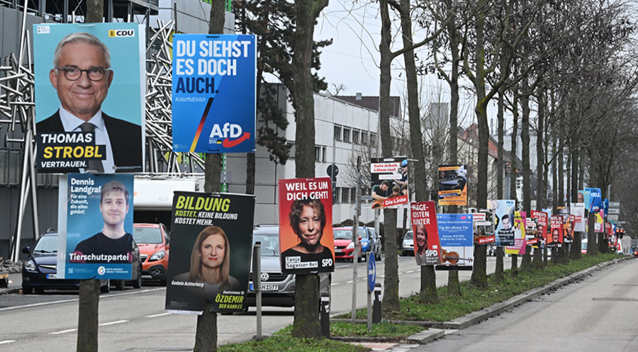 Buhlen um Wählerstimmen: Am 8. März findet die Wahl zum 18. Landtag von Baden-Württemberg statt. Foto: picture alliance/dpa/Bernd Weißbrod