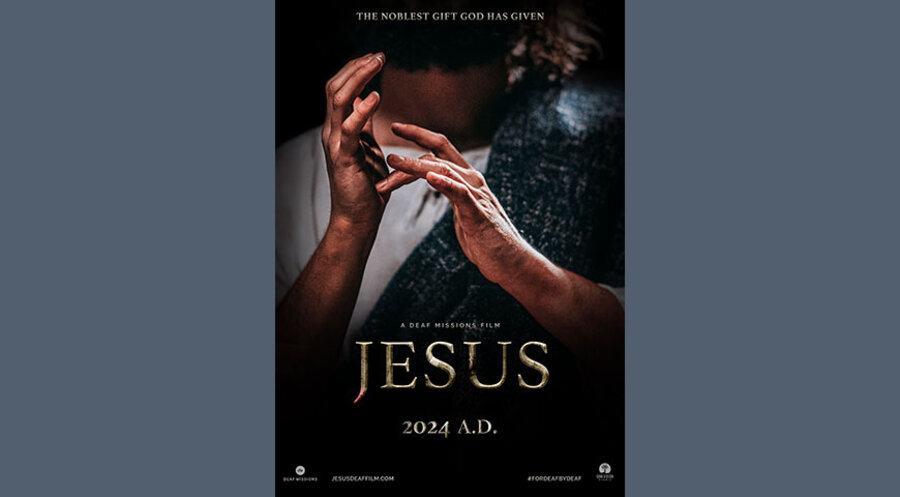 Das Filmplakat zum Jesus-Film in Gebärdensprache. Foto: Privat