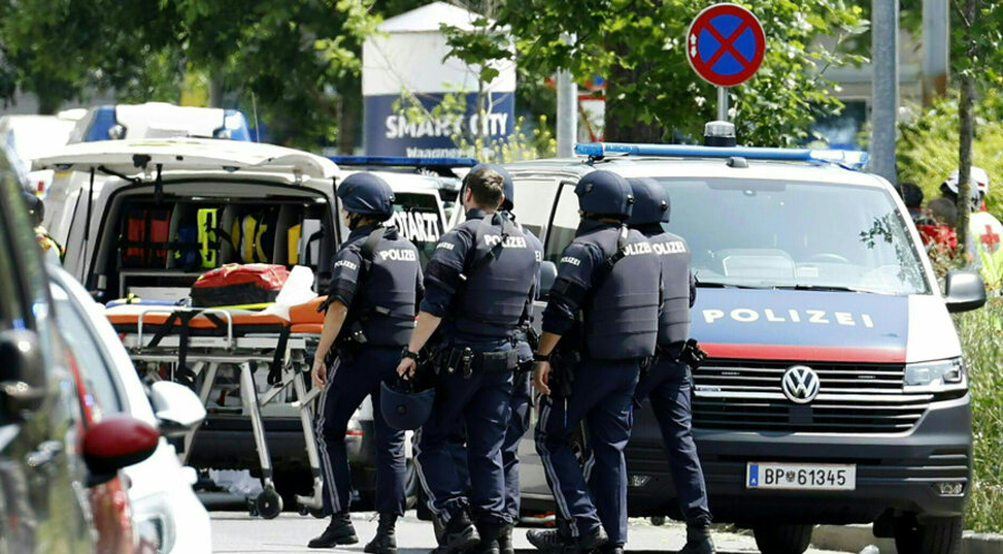 Am 10. Juni war der mutmaßliche Täter, ein ehemaliger Schüler eines Grazer Gymnasiums, in die Schule eingedrungen und hatte neun Personen getötet. Foto: picture alliance/ERWIN SCHERIAU/APA/picturedesk.com