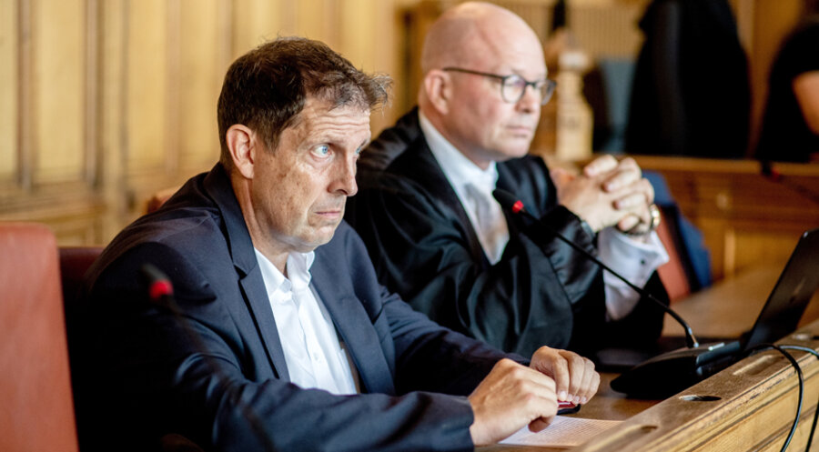 Pastor Olaf Latzel vor Gericht am 28. August 2024. Foto: picture alliance/dpa | Hauke-Christian Dittrich