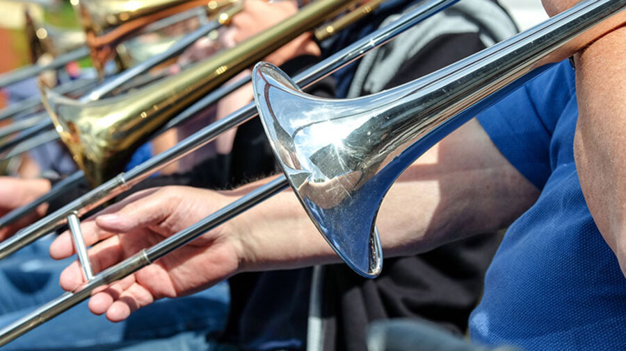 Die Bläser wollen 72 Stunden durchspielen.
