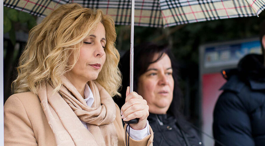 Pavica Vojnović bei einer Gebetsmahnwache in Pforzheim. Foto: ADF International