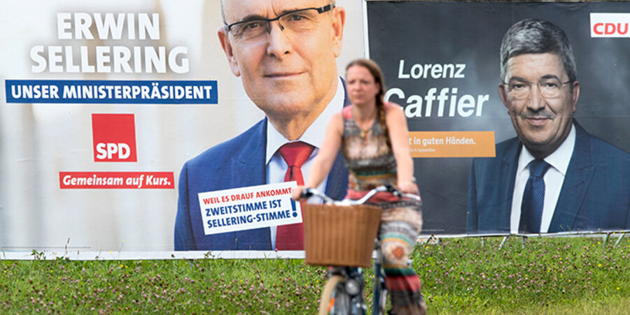 Stärkste Partei ist mit 30,6 Prozent die SPD, die CDU sackte auf 19 Prozent ab. Foto: picture-alliance/dpa