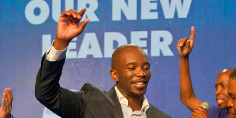 Mmusi Maimane wurde zum Parteivorsitzenden der „Demokratischen Allianz“ gewählt. Foto: picture-alliance/AP Photo