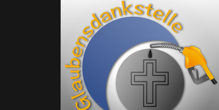 Das Logo der Glaubensdankstelle. Screenshot: Glaubensdankstelle