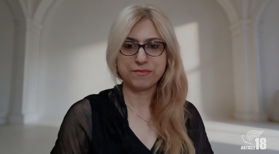 Die iranische Christin Ghazal Marzban. Foto: articleeighteen.com
