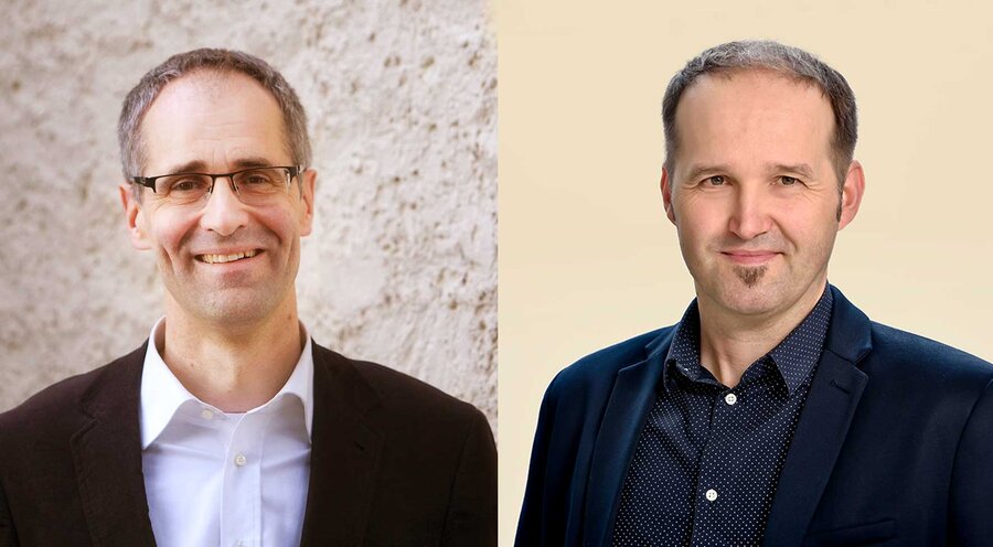 v. l.: Der Pfarrer und Publizist Jochen Teuffel und der Referent des Evangelischen Gnadauer Gemeinschaftsverbandes für Neugründung und Neubelebung, Oliver Ahlfeld. Fotos: Privat