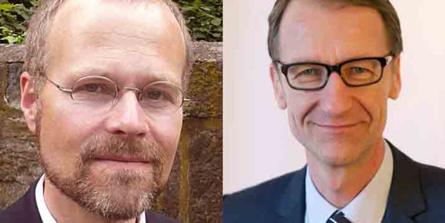 Der Leiter des Zentrums der EKD für Qualitätsentwicklung im Gottesdienst, Folkert Fendler (l) und der und Präses des Bundes Freier evangelischer Gemeinden, Ansgar Hörsting. Fotos: Privat, PR