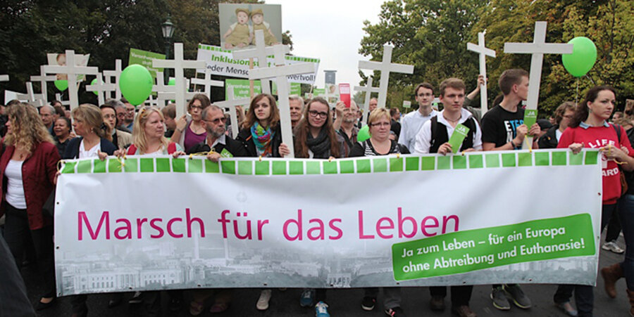 Am 19. September findet unter dem Motto „Gemeinsam für das Leben. Immer“ der „Marsch für das Leben“ in Berlin statt. Foto: BVL/Axel Nickolaus
