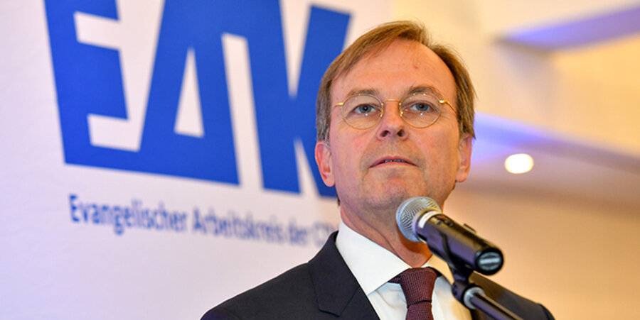 Der Bundesvorsitzende des Evangelischen Arbeitskreises (EAK) der CDU/CSU und Parlamentarische Staatssekretär, Thomas Rachel (CDU). Foto: PR Fotografie Koehring 