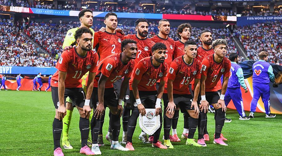 Kein einziger Christ: Ägyptisches Team vor dem WM-Achtelfinalspiel gegen Argentinien.
