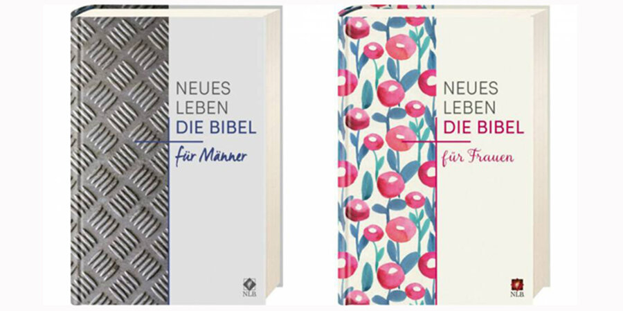 Die Bibeln für Männer und Frauen. Fotos: Verlag SCM R. Brockhaus