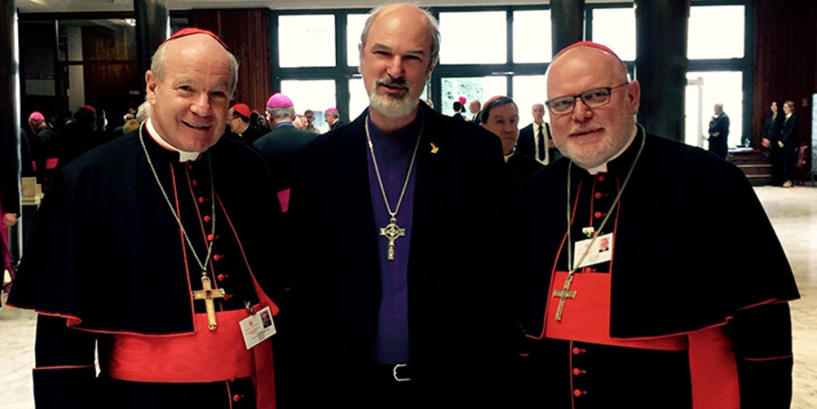 Bischof Thomas Schirrmacher (Mitte) bei einem Treffen mit dem Erzbischof von Wien, Christoph Schönborn (links), und dem Präsidenten der Deutschen Bischofskonferenz, Kardinal Reinhard Marx (rechts). Foto: Thomas Schirrmacher