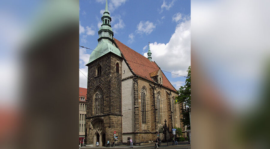 Die evangelische Frauenkirche in der Innenstadt von Görlitz. Foto: Wikipedia/ Manecke