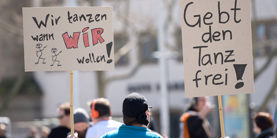 Ausnahmen vom Tanzverbot sind nach dem Gerichtsentscheid möglich, wenn eine Veranstaltung Ausdruck einer Abgrenzung gegenüber dem Christentum ist. Foto: picture-alliance/dpa