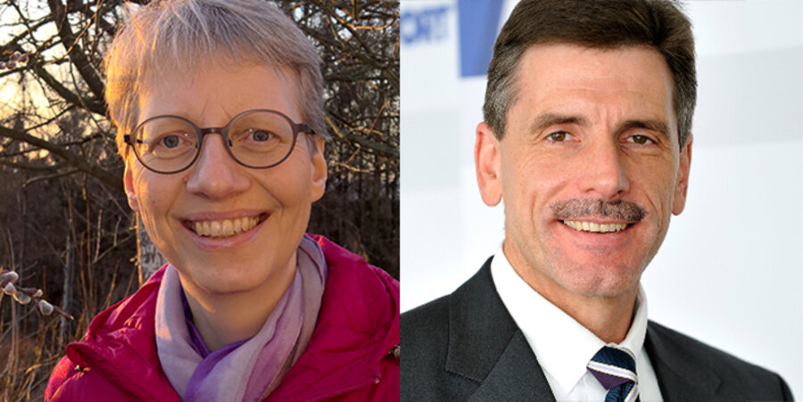 Die Leiterin der Autohausgruppe „Gebrüder Nolte“, Petra Pientka, und der Geschäftsführer der SCM Verlagsgruppe, Klaus Jost. Fotos: Privat/TAUBE Photoproduction