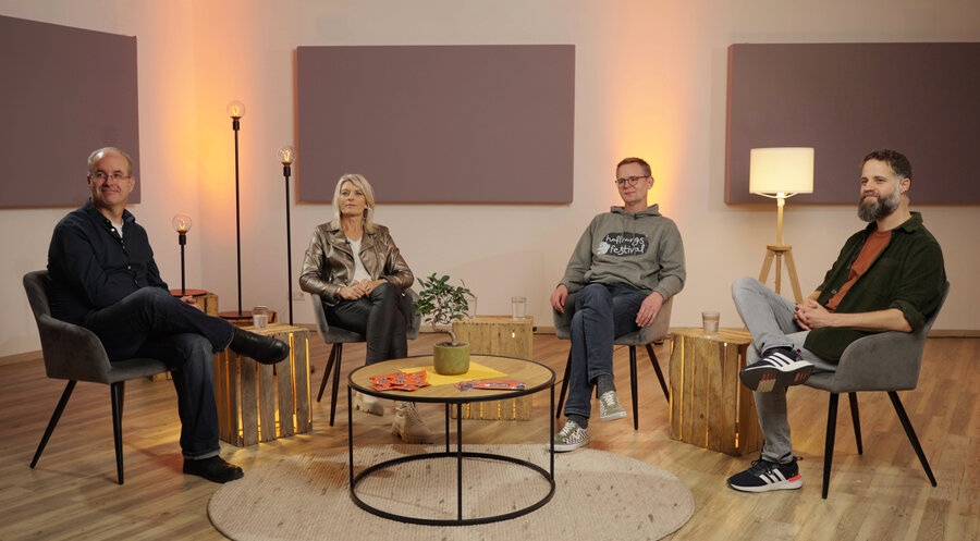 v.l.n.r.: Matthias Clausen, Sibylle Beck, Jürgen Schmidt und Andreas Boppart. Foto: proChrist