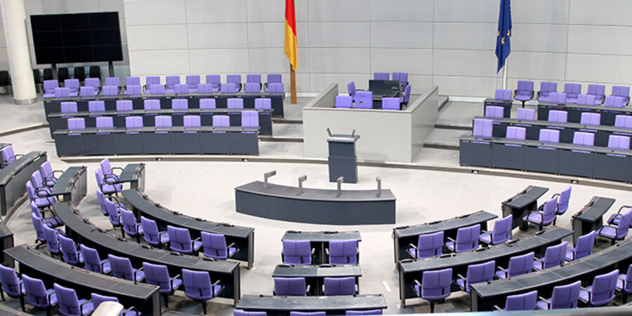 Der Plenarsaal im Deutschen Bundestag. Foto: pixabay.com