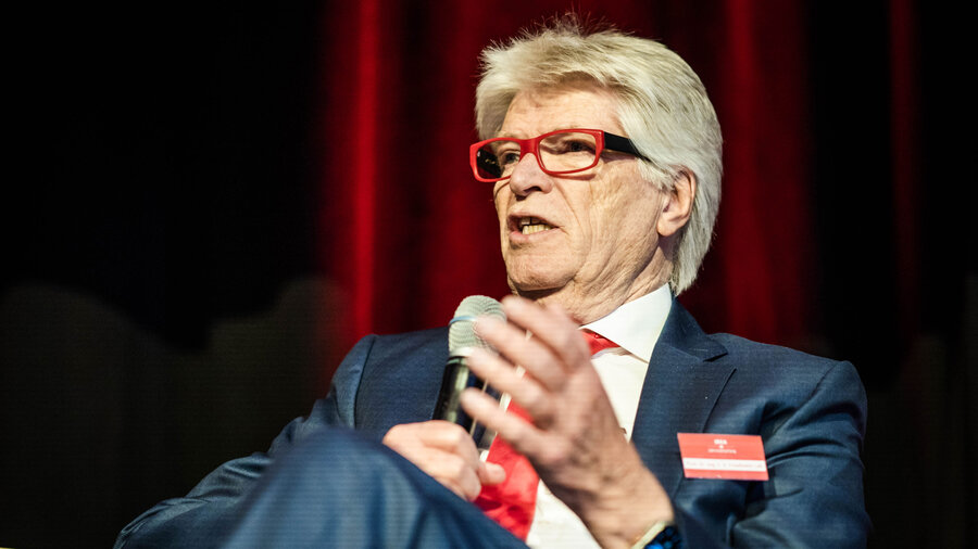 Der evangelische Unternehmer Friedhelm Loh beim IDEA-Jahresempfang 2024. 