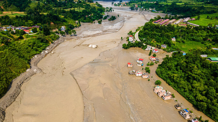 Wasser- und Schlammmassen hatten am Vormittag des 26. August ganze Ortschaften verwüstet. 