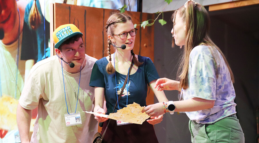 Zum Programm des Festes gehörte ein eigens dafür entwickeltes Theaterstück. Foto: Jochen Lengler