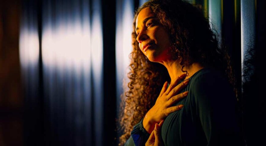 Die Sängerin Nadja Benaissa. Foto: RTL/Pascal Bünning