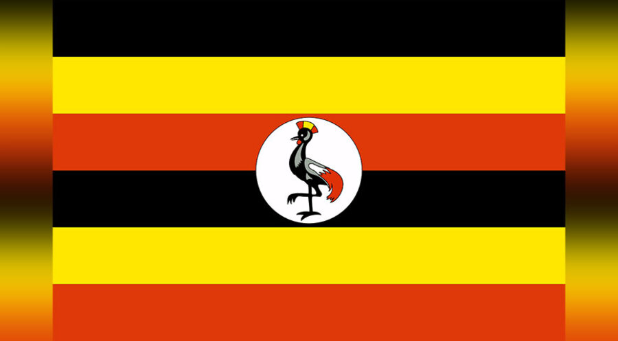 Die Flagge von Uganda. Symbolbild: pixabay.com