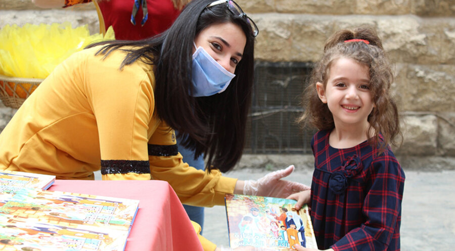 Bei einer Aktion in Syrien 2020 wurden Kinderbibeln verteilt. Foto: Deutsche Bibelgesellschaft