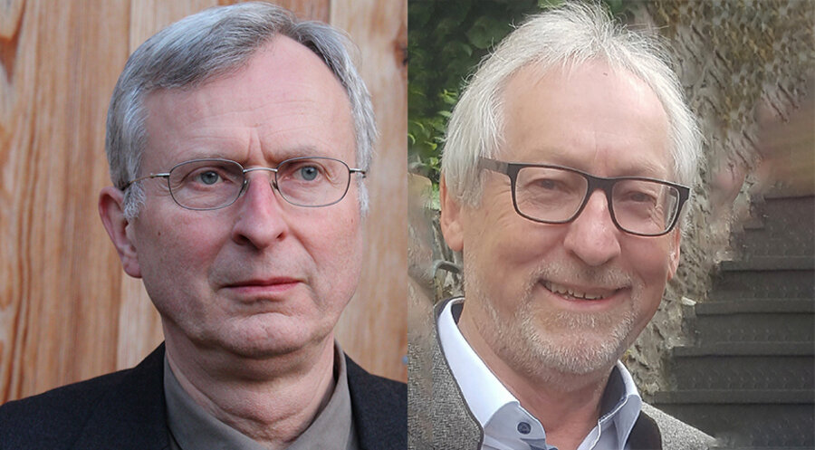 v. l.: Der Vorsitzende des Thüringer Pfarrvereins, Martin Michaelis, und der Vorsitzende des Evangelischen Pfarrvereins im Rheinland, Friedhelm Maurer.
