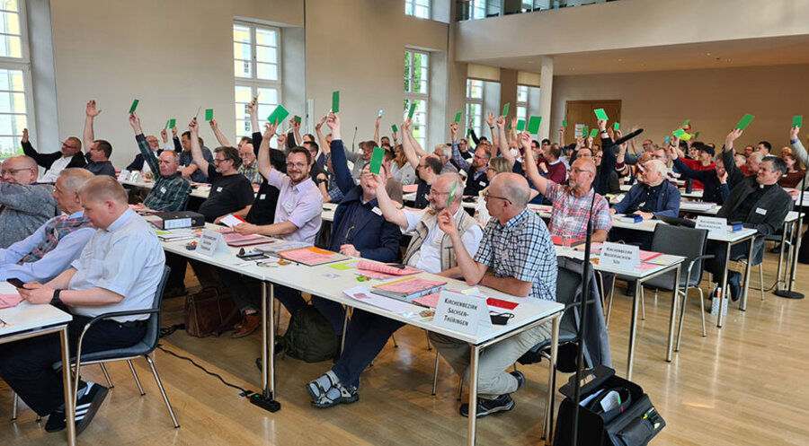 Die Teilnehmer des Allgemeinen Pfarrkonvents in Hofgeismar. Foto: SELK