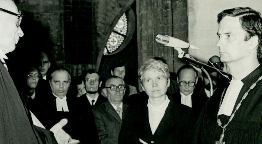 Christoph Stiers Einführung zum Landesbischof 1984. Foto: LKANK
