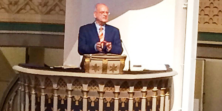 Der Fernsehmoderator Peter Hahne sprach in Wittenberg. Foto: Michael Hobrack