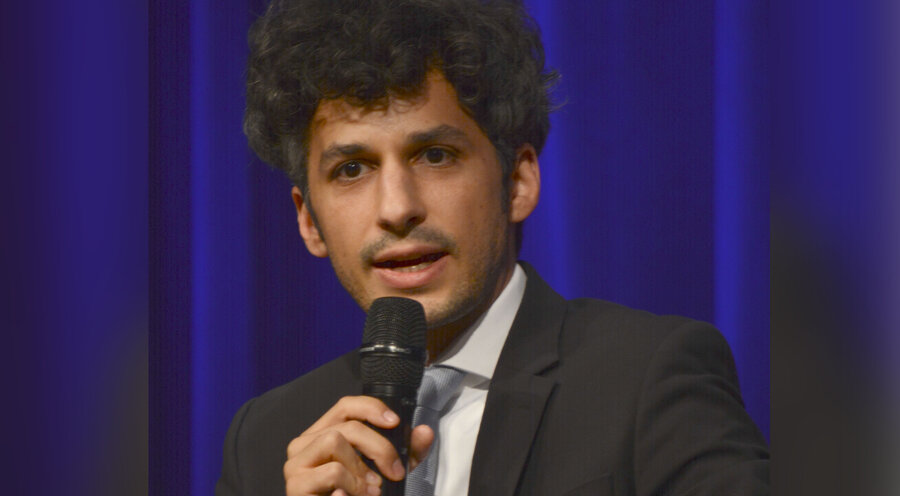Der Politikwissenschaftler Aras-Nathan Keul sprach auf dem Kongress „Antisemitismus heute“ in Schwäbisch Gmünd. Foto: Ralph F. Wild