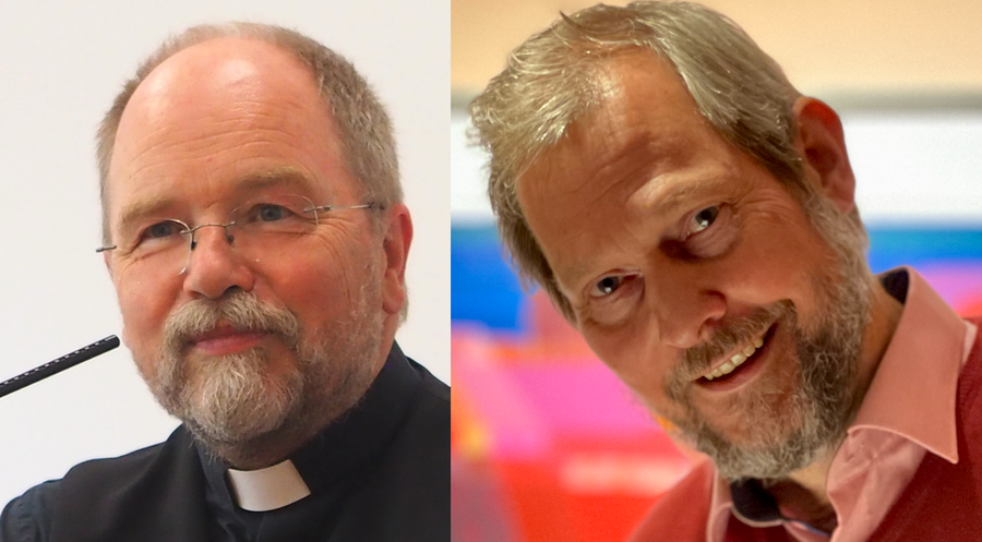 Warnen eindringlich vor einer Aufgabe des Körperschaftsstatus: Der Vorsitzende des Vereins „D.A.V.I.D. gegen Mobbing in der evangelischen Kirche“, Pastor i.R. Ralf Krüger (li), und der stellv. Vorsitzende Hans-Gerd Krabbe. Fotos: Petra Heidemann/Michael Moos
