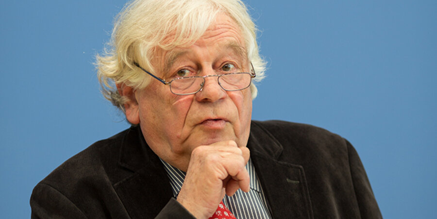 Der Historiker Wolfgang Benz bei einer Veranstaltung im Jahr 2013. Foto: picture-alliance/dpa