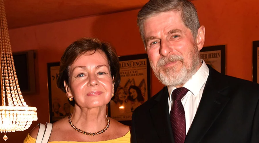 Der Fernseh- und Theaterschauspieler Horst Kummeth mit seiner Ehefrau. Foto: picture-alliance/Geisler-Fotopress