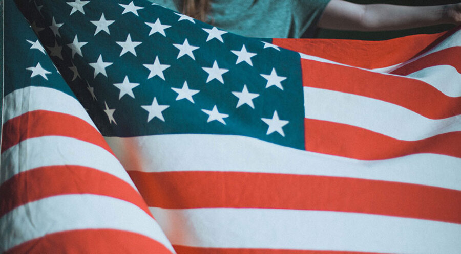 Die US-amerikanische Flagge. Symbolbild: unsplash.com