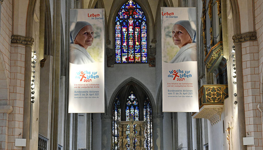 Die Evangelische Kirche in Deutschland will sich offenbar nicht weiter an der Ausrichtung der "Woche für das Leben" beteililgen. Foto: Nicolas Schnall/Pressestelle Bistum Augsburg
