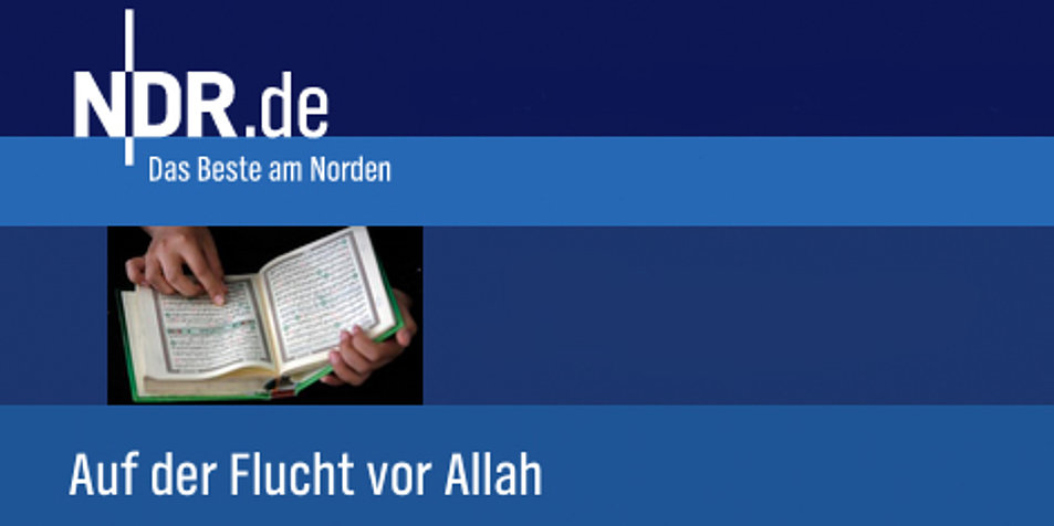 In der Radioreportage berichten ehemalige Muslime, wie sie in Deutschland verfolgt werden. Screenshot: ndr.de