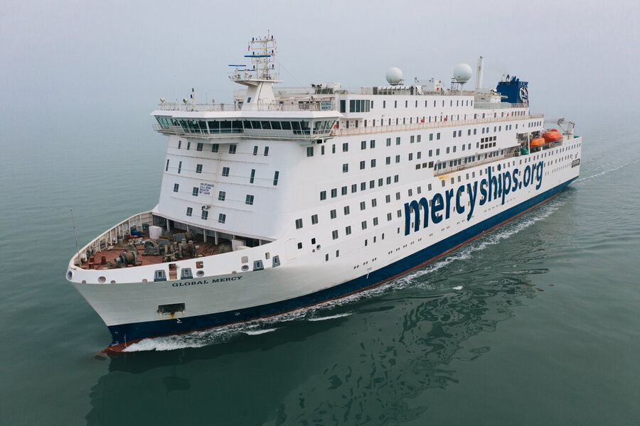 Bis Juni 2027 wird die „Global Mercy“ im Hafen von Tema liegen. 