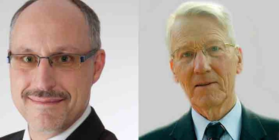 Der Rechtsanwalt Ingo Friedrich und der frühere Leiter der EKD, Prof. Axel von Campenhausen. Fotos: PR, privat