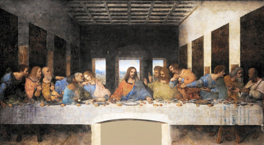 Das letzte Abendmahl Jesu mit seinen Jüngern, so wie es sich Leonardo da Vinci (1452–1519) vorstellte. Foto: pixabay.com