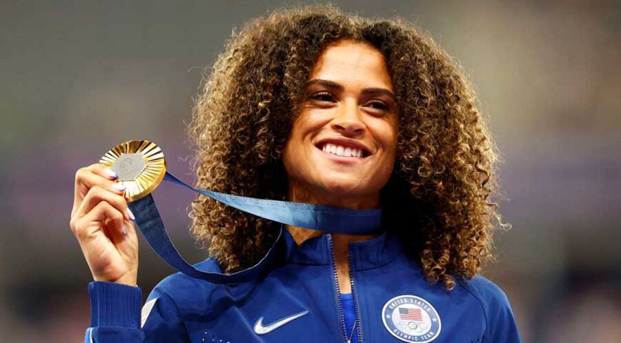 Die US-Amerikanerin Sydney McLaughlin-Levrone. Foto: picture alliance / REUTERS | Alina Smutko