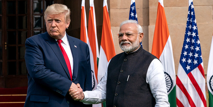 US-Präsident Donald Trump und der indische Premierminister Narendra Modi. Foto: picture-alliance/Zuma Press