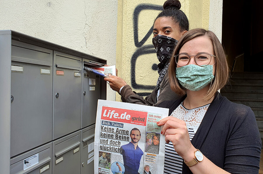 Die Zeitung wurde 2016 für eine einmalige Aktion produziert. Aufgrund zahlreicher positiver Rückmeldungen habe man sich entschlossen, die Aktion fortzuführen. Foto: Global Outreach e. V.