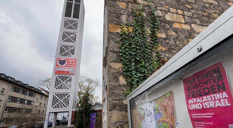 Steht jetzt ohne Pfarrer da: Die evangelische Michaelsgemeinde in Darmstadt. Foto: IMAGO/epd-Bild/Thomas Lohnes 