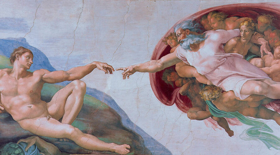 So stellte sich Michelangelo die Erschaffung Adams vor. Foto: picture-alliance.com/Roy Rainford; robertharding 