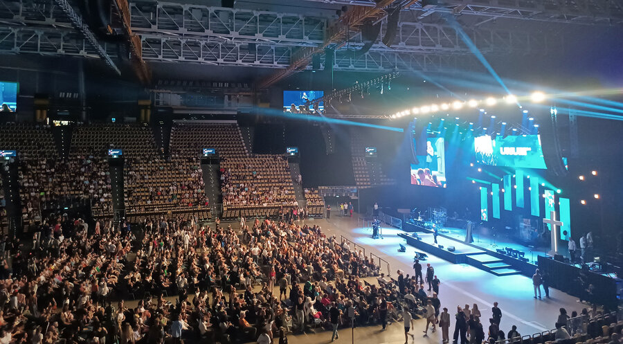 Die UNUM-Konferenz fand in der Münchner Olympiahalle statt. Foto: Lisa-Maria Mehrkens